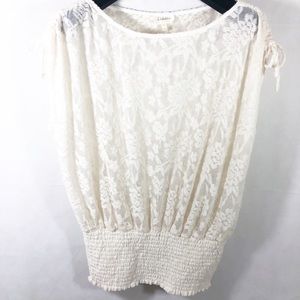 Anthropologie Deletta Lace Blouse